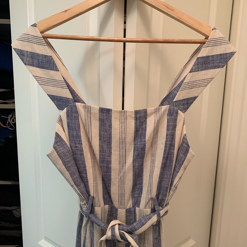 Alice + Olivia striped jumpsuit culottes NEW Size 6 Nautical stripes - Picture 7 of 16